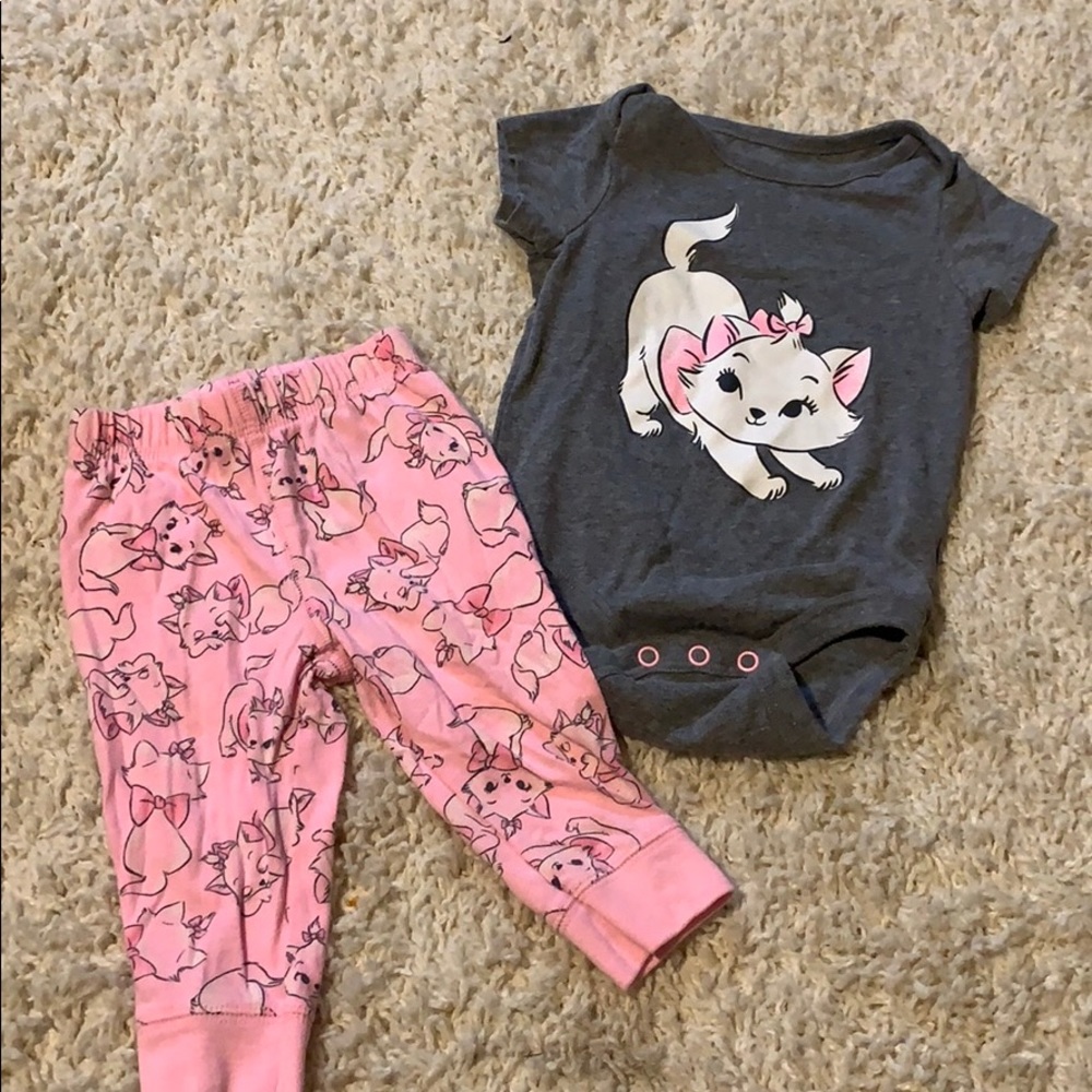 Disney Baby Bean aristocat outfit 6 months